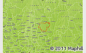 Physical Map of ZIP code 75002