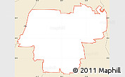Classic Style Simple Map of ZIP code 75002