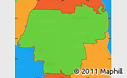 Political Simple Map of ZIP code 75002