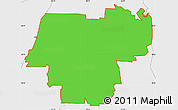 Political Simple Map of ZIP code 75002, single color outside, borders and labels