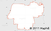 Silver Style Simple Map of ZIP code 75002