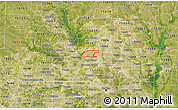 Satellite 3D Map of ZIP code 75007