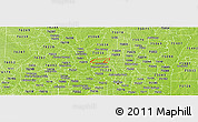 Physical Panoramic Map of ZIP code 75007
