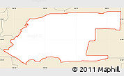 Classic Style Simple Map of ZIP code 75007