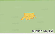Savanna Style 3D Map of ZIP code 75009, single color outside