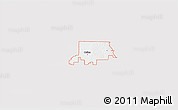 Silver Style 3D Map of ZIP code 75009, single color outside