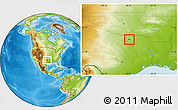 Physical Location Map of ZIP code 75009