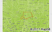 Physical Map of ZIP code 75009