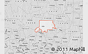 Silver Style Map of ZIP code 75009