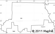 Blank Simple Map of ZIP code 75009
