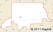 Classic Style Simple Map of ZIP code 75009