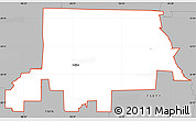 Gray Simple Map of ZIP code 75009