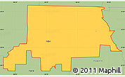 Savanna Style Simple Map of ZIP code 75009
