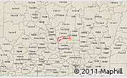 Shaded Relief 3D Map of ZIP code 75010