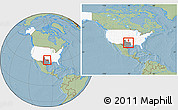 Savanna Style Location Map of ZIP code 75010, highlighted country, highlighted state, within the entire country, hill shading