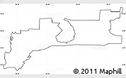 Blank Simple Map of ZIP code 75010, cropped outside
