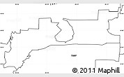 Blank Simple Map of ZIP code 75010
