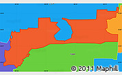 Political Simple Map of ZIP code 75010