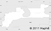 Silver Style Simple Map of ZIP code 75010