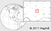 Blank Location Map of ZIP code 75019