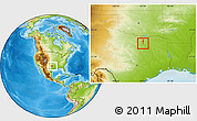 Physical Location Map of ZIP code 75019