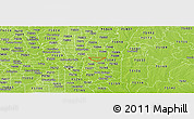 Physical Panoramic Map of ZIP code 75041