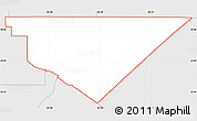 Silver Style Simple Map of ZIP code 75041