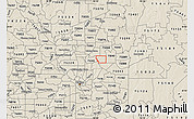 Shaded Relief Map of ZIP code 75042