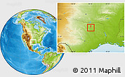 Physical Location Map of ZIP code 75043