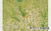 Satellite Map of ZIP code 75056