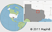 Savanna Style Location Map of ZIP code 75065, highlighted country, highlighted state