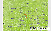 Physical Map of ZIP code 75065