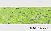 Physical Panoramic Map of ZIP code 75065