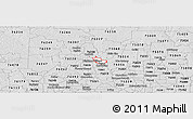 Silver Style Panoramic Map of ZIP code 75065
