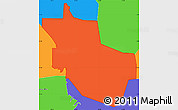 Political Simple Map of ZIP code 75065