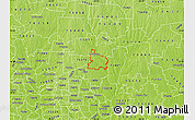 Physical Map of ZIP code 75069
