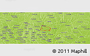 Physical Panoramic Map of ZIP code 75069