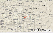 Shaded Relief 3D Map of ZIP code 75082