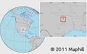 Gray Location Map of ZIP code 75149