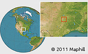 Satellite Location Map of ZIP code 75149