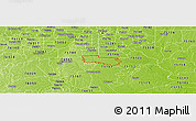 Physical Panoramic Map of ZIP code 75154