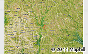 Satellite Map of ZIP code 75166