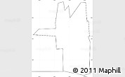 Blank Simple Map of ZIP code 75166