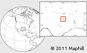Blank Location Map of ZIP code 75167