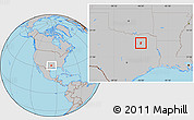 Gray Location Map of ZIP code 75169