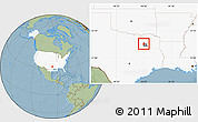 Savanna Style Location Map of ZIP code 75169, highlighted country, highlighted county, hill shading