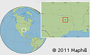 Savanna Style Location Map of ZIP code 75169