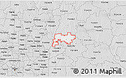 Silver Style 3D Map of ZIP code 75173