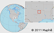 Gray Location Map of ZIP code 75173