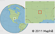 Savanna Style Location Map of ZIP code 75173